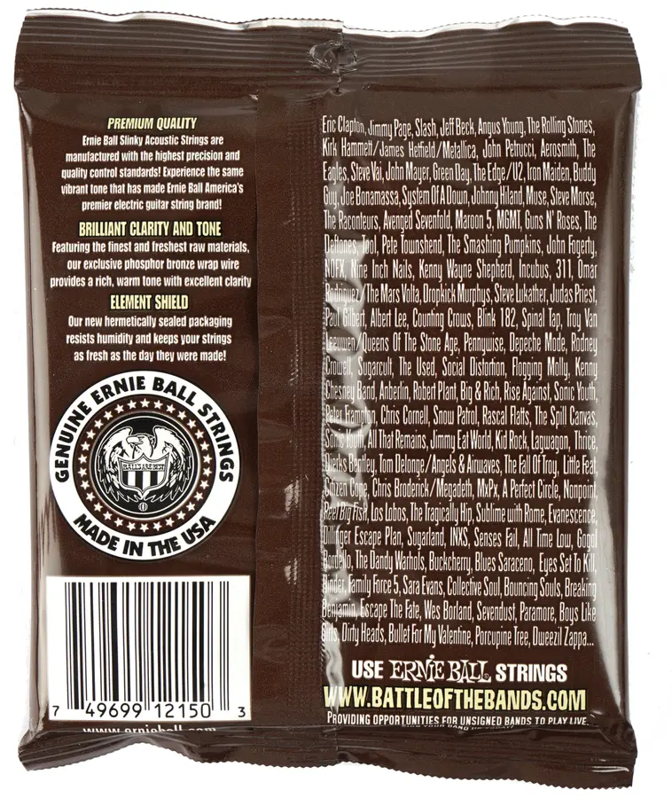 Ernie Ball EB-2150 Extra Slinky Acoustic (010-050) Slinky Acoustic 