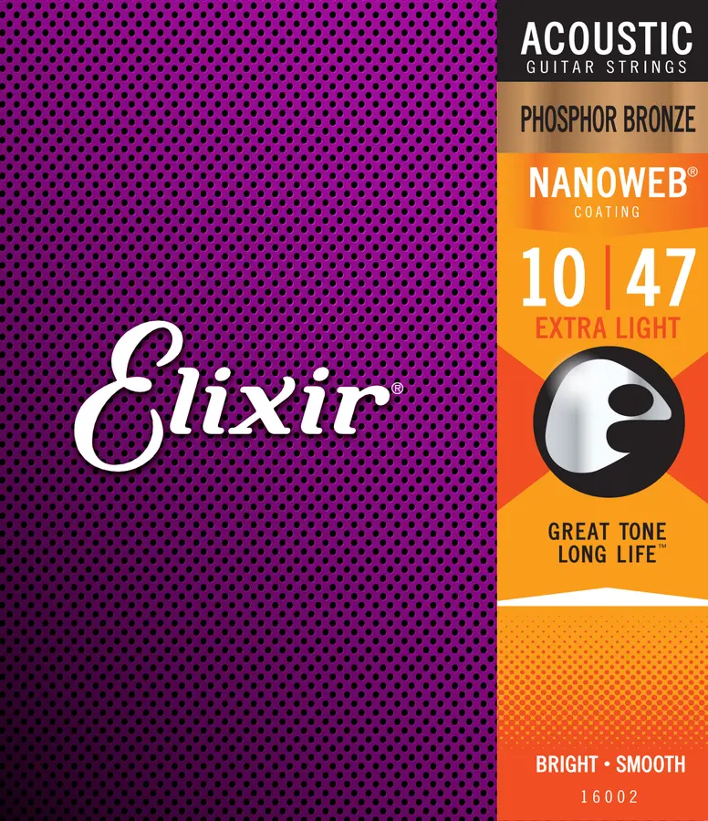Elixir Phosphor Bronze ak.gitar 6str. (010-047) X. Light 16002 