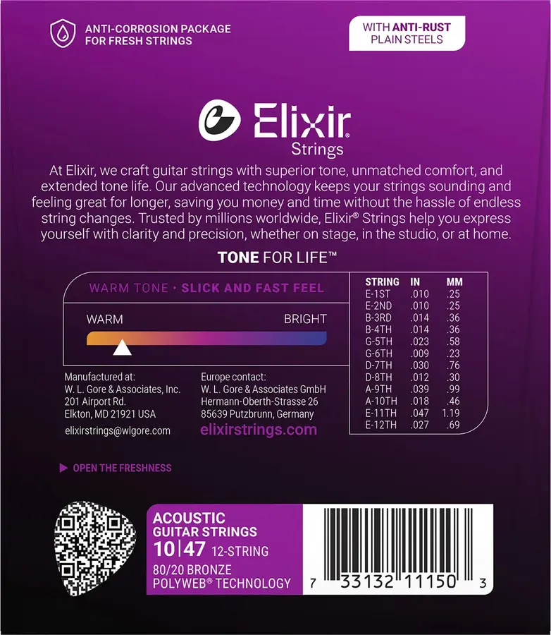 Elixir Polyweb ak.gitar 12-str. Light (010-047) 11150 