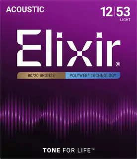 Elixir Polyweb ak.gitar 6str. (012-053) Light 11050