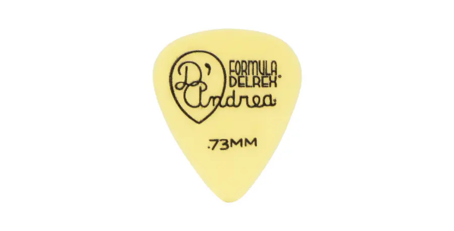 D'Andrea Plektre TD351-73MD Delrex 0,73mm Yellow (12pk) 
