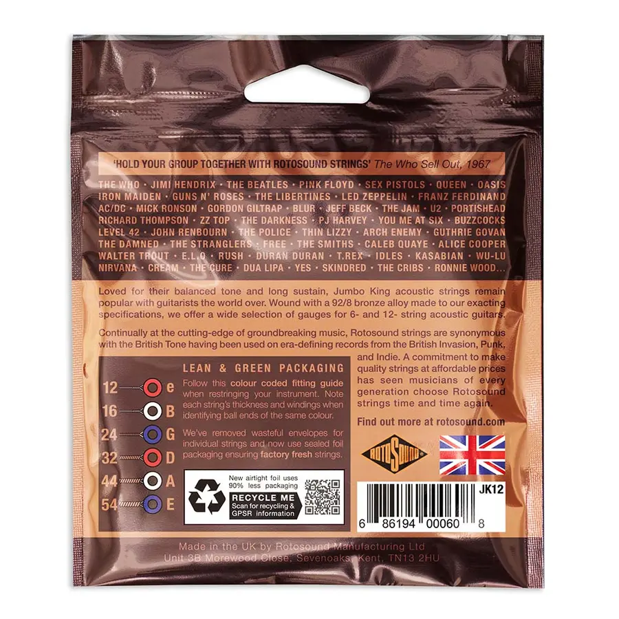Rotosound JK-12 Phosph.Bronze (012-054) 