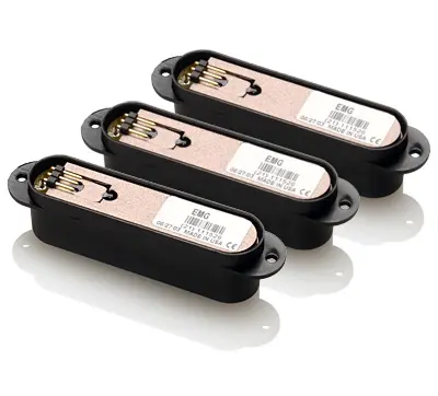 EMG-SV-BK SET Pickup set Single aktiv Black 