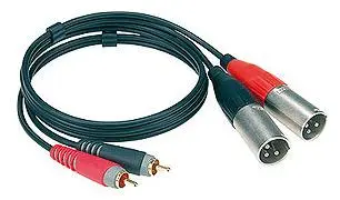 Klotz AT-CM0600 2xXLR han-2xPh han (dual) 6 m 