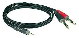 Klotz Y-kabel Stmjx2J mono 6 m