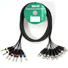 Multikabel 8x8 xlr hunn-jack balansert 5m