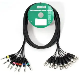 Multikabel 8x8 xlr hunn-jack balansert 5m