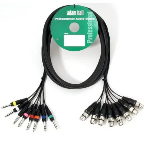 Multikabel 8x8 xlr hunn-jack balansert 5m 