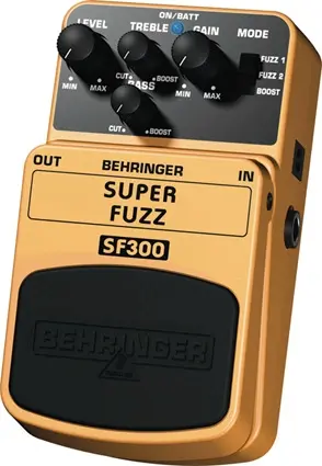 Behringer SF300 - Super Fuzz 3-Mode Fuzz Distortion Effects Pedal 