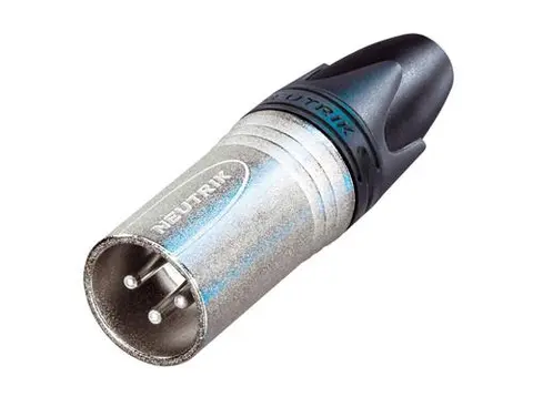Neutrik xlr plugg 3p - hann sølv (3MXX)