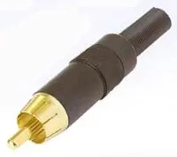 Neutrik phono kab.plugg M sort