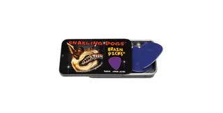 D'Andrea Plektre Brain P. Tin Box 0.60mm Purple 12-pakning