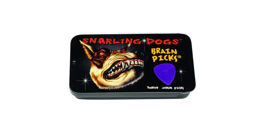 D'Andrea Plektre Brain P. Tin Box (12pk) 0.60mm Purple 