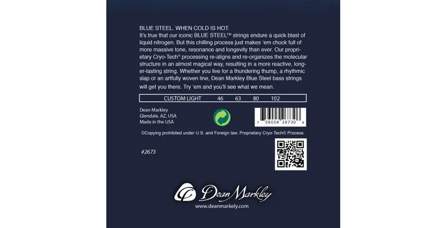 Dean Markley 2673 Bass Blue Steel CL (046-102) 