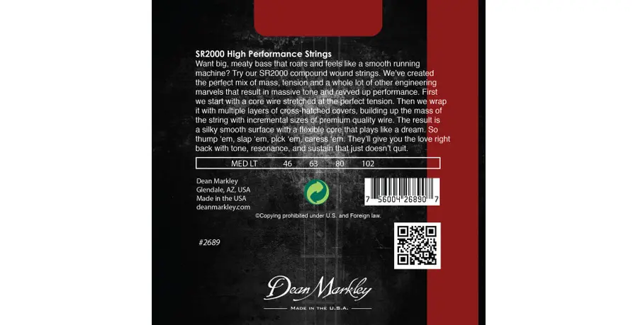 Dean Markley 2689 Bass SR2000 ML (046-102) 