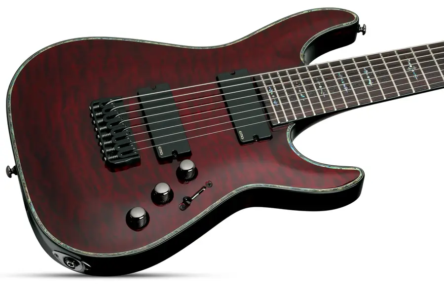 Schecter C8 Hellraiser Black Cherry 