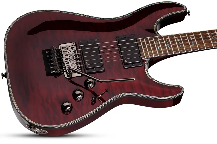 Schecter C1 Hellraiser Floyd Rose Black Cherry 