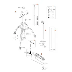Tama HH-75W-5 Upper tube assembly