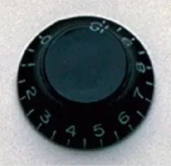 AP PK 0140-023 Bell Knobs (2) Black, Vintage Style