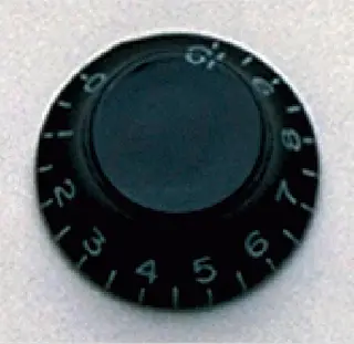 AP PK 0140-023 Bell Knobs (2) Black, Vintage Style