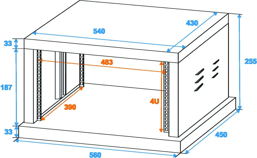 Steel rack SR-19 4 units 