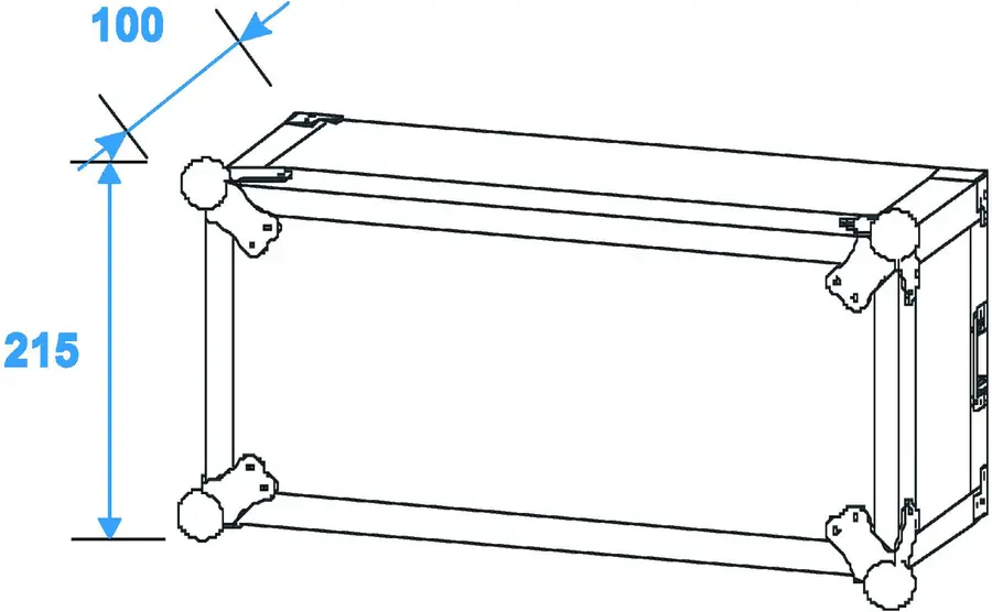 Amplifier rack PR-2ST,  4U, 55cm deep 