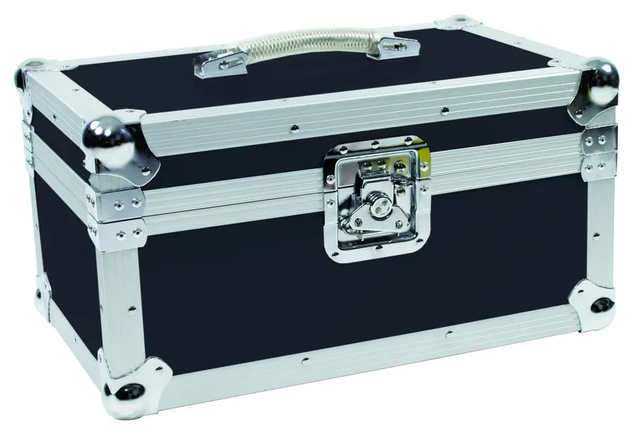 Microphone case for 12 mikrofoner, sort finish 