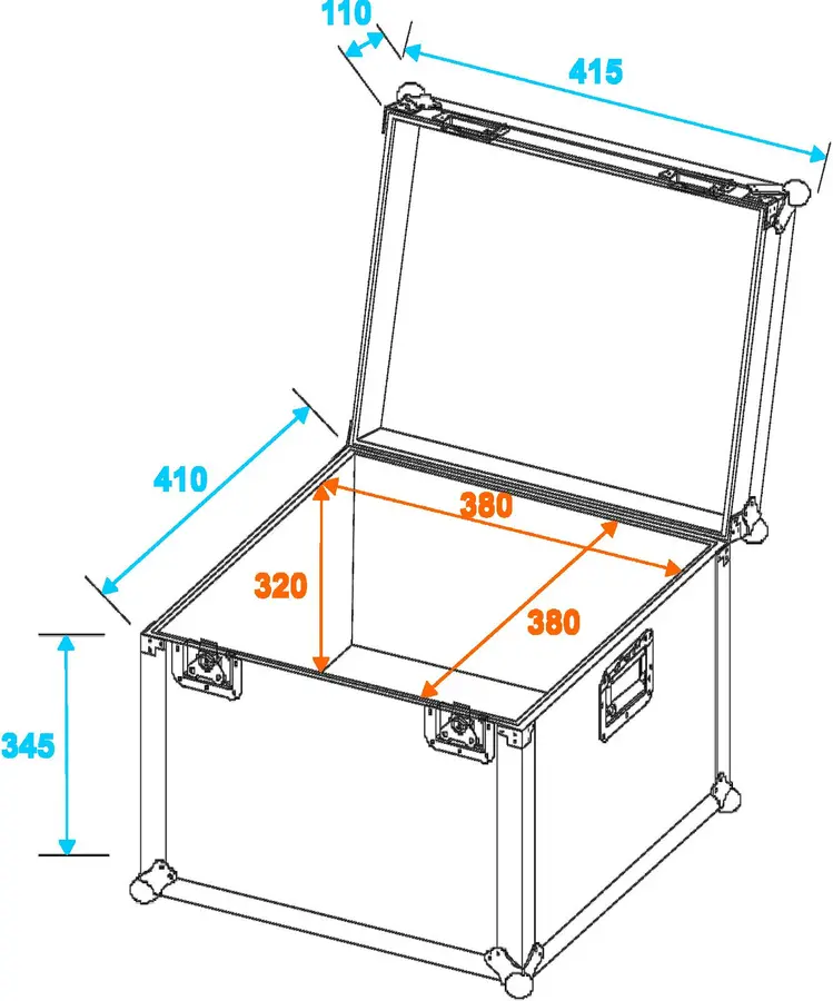 Universal transport case 40x40cm 