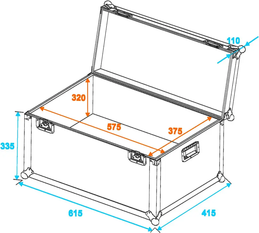 Roadinger universal transport case 60x40cm 