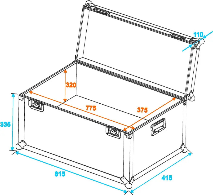 Universal transport case 80x40cm 