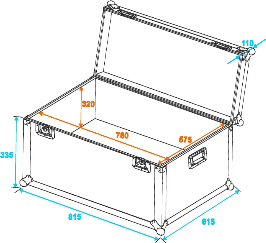 Universal transport case 80x60cm 
