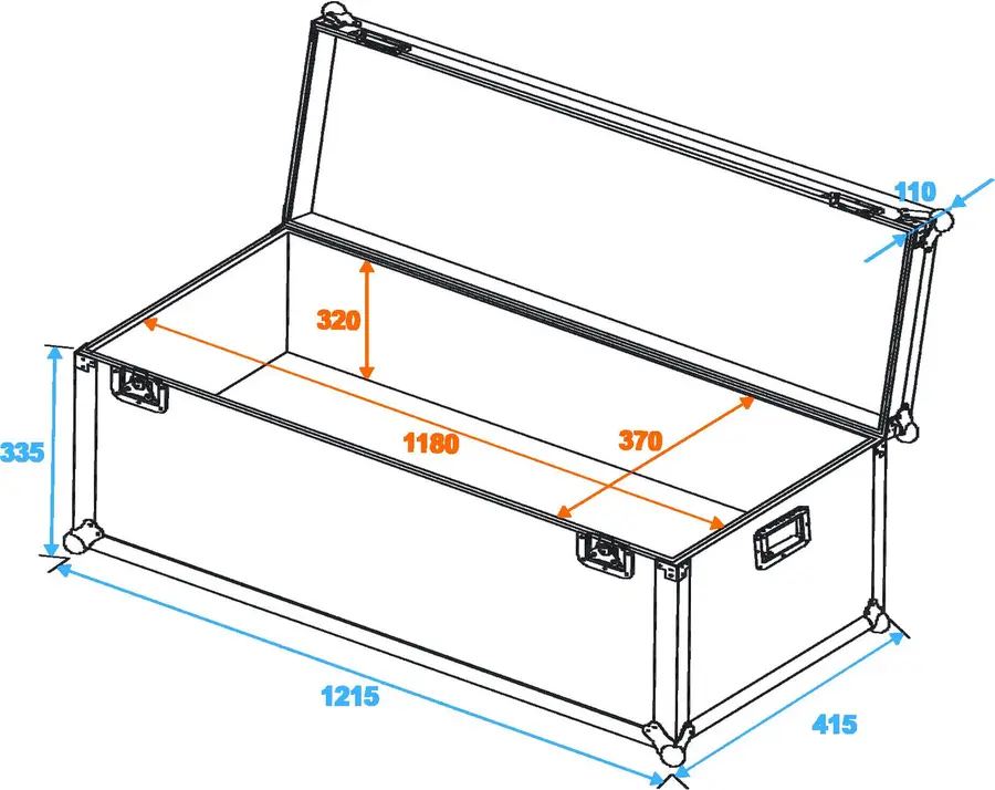 Universal transport case 120x40cm 