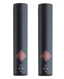 Neumann KM 183 mt Stereo Set Omni-directional mics. Black