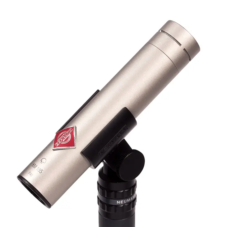 Neumann KM 185 Super-cardioid microphone. Nickel. 