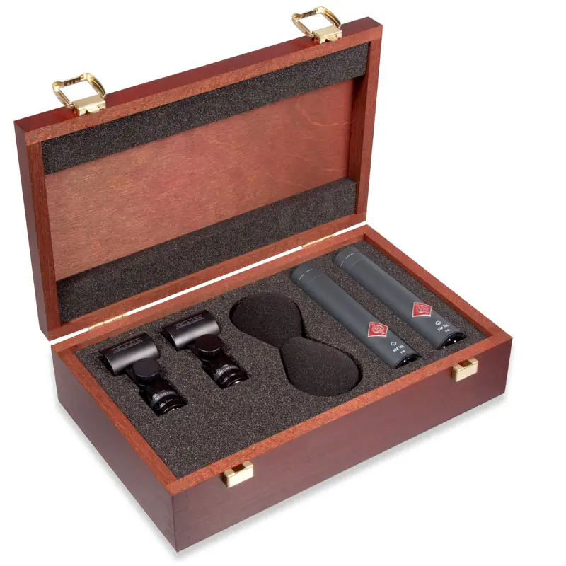 Neumann KM 185 mt Stereo Set Super-cardioid mics. Black 