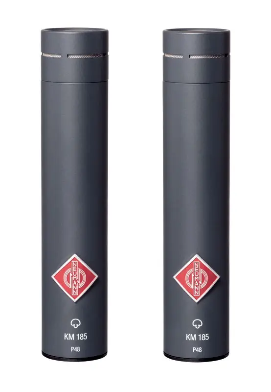 Neumann KM 185 mt Stereo Set Super-cardioid mics. Black 