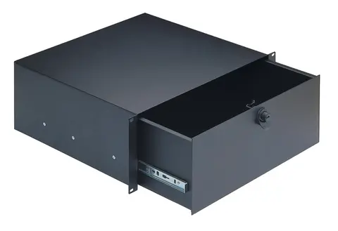 K&amp;M 49124 Rackskuff 4 unit 39cm dyp