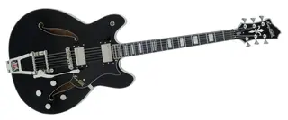 Hagstrom Tremar Viking Deluxe Black TREVIDLX-BLK