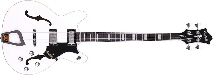 Hagstrom Viking Bass Hvit 