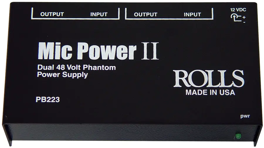 ROLLS PB223 Dual Phantom Power Supply 