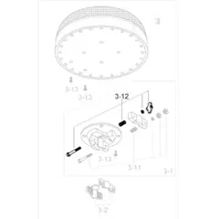 Tama HB860WN8S, Bolt,spring,washer &amp; wing nut til HT-stol