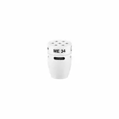 Sennheiser ME 34 W Miniature Cardioid microphone head in White finish