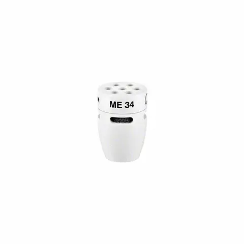 Sennheiser ME 34 W Miniature Cardioid microphone head in White finish
