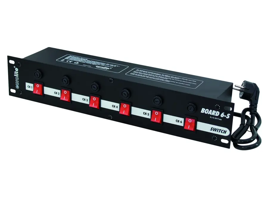 EUROLITE Board 6-S with 6x safety-plugs 