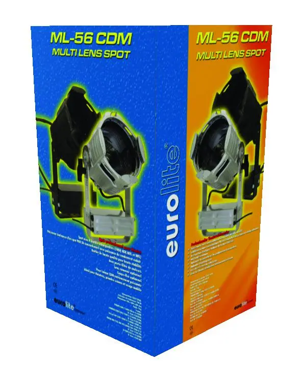 EUROLITE ML-56 CDM Multi Lens, black 
