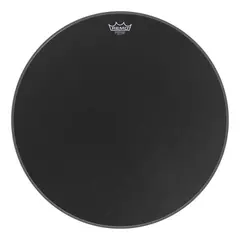 Remo P3-1824-ES Powerstroke Black Suede 24 Basstrommeskinn