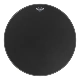 Remo P3-1824-ES Powerstroke Black Suede 24 Basstrommeskinn 