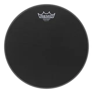 Remo BA-0812-ES Ambassador Black Suede 12