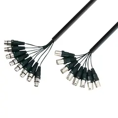 Multikabel 8x8 xlr-xlr 3m
