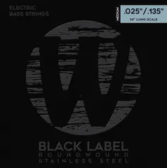 Warwick Black Label Bass String Set (025-135) S.Steel, 6-Str, Medium